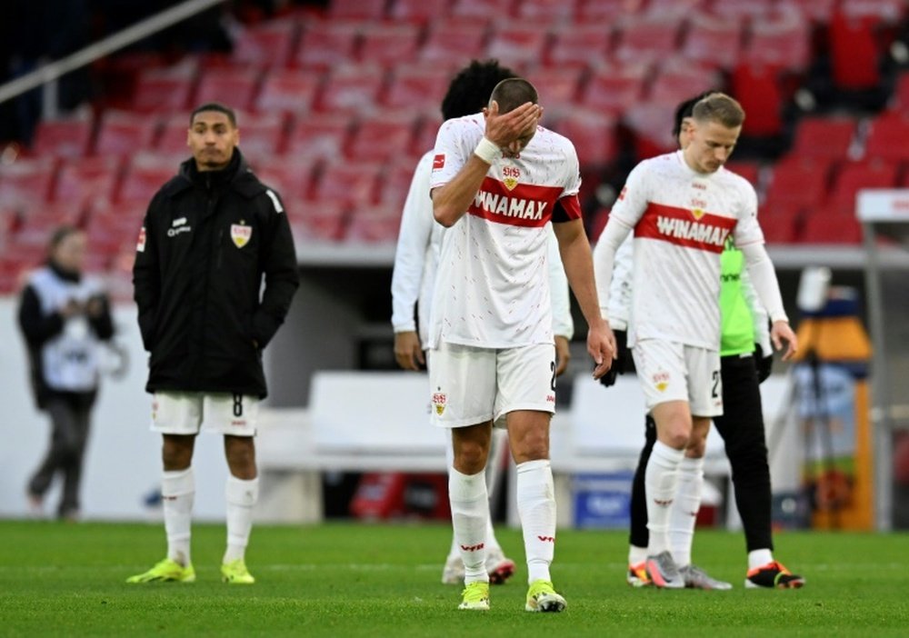 Stuttgart were held 1-1 by Cologne on Saturday but stay in third place. AFP