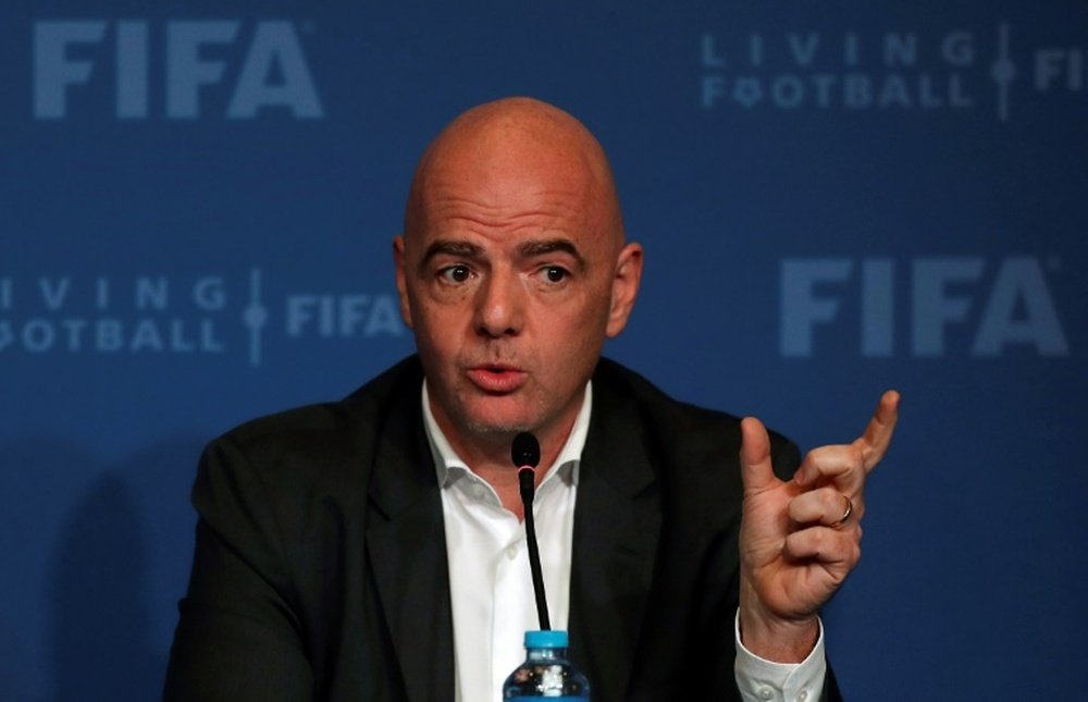 Infantino says most countries are in support to expanding the 2022 World Cup to 48 teams. AFP