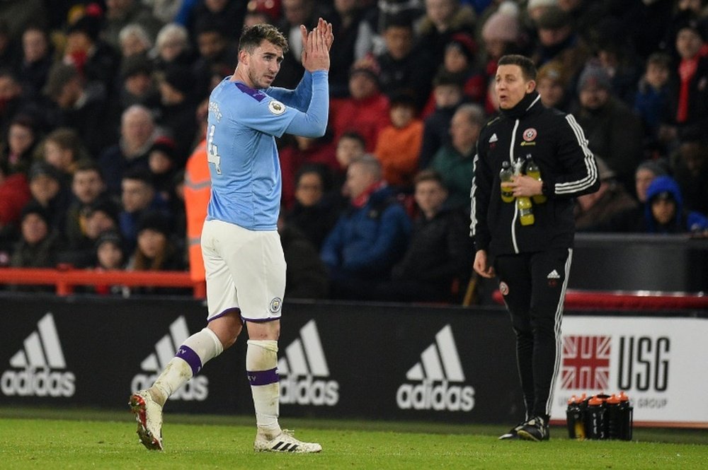 Laporte was back for the game. AFP
