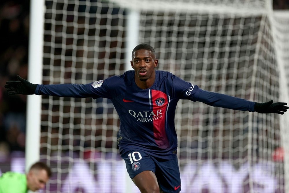 Ousmane Dembele scored his first Paris Saint-Germain goal. AFP