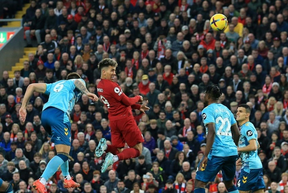 Firmino has scored nine times in 21 appearances this season. AFP