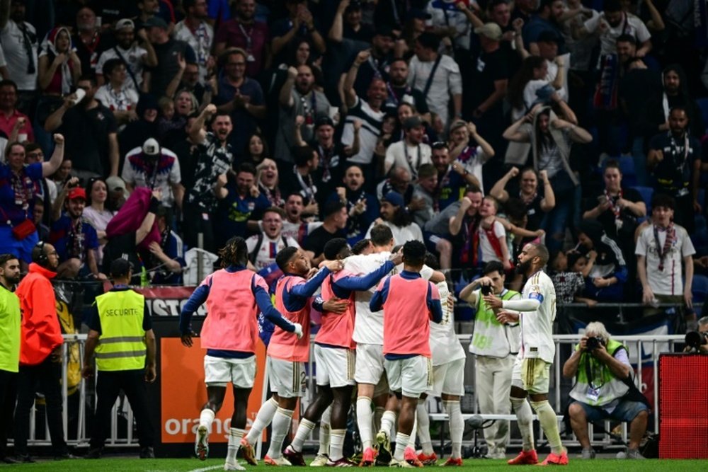 Lyon now have a realistic chance of qualifying for European football next term. AFP