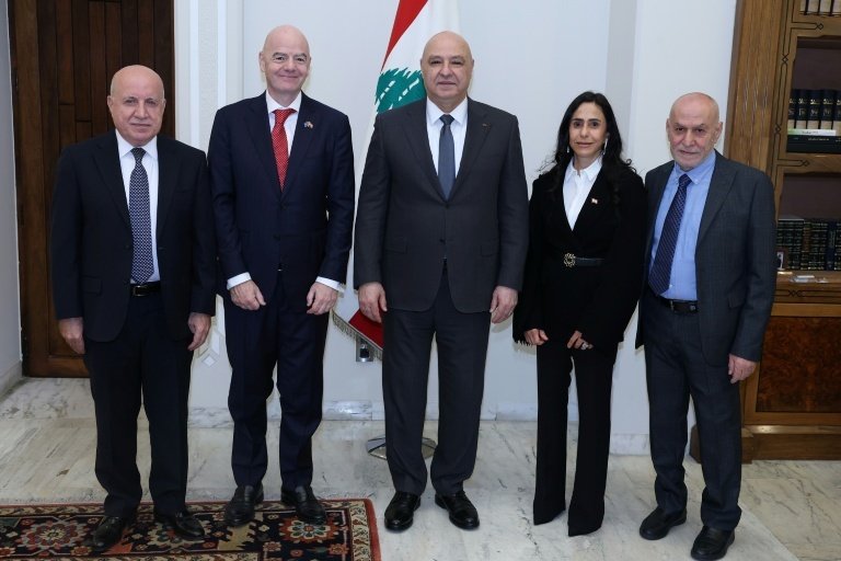 Lebanese President Joseph Aoun informed FIFA President Gianni Infantino of his approval to grant him Lebanese citizenship on Tuesday, the head of the Lebanese Football Association told AFP.