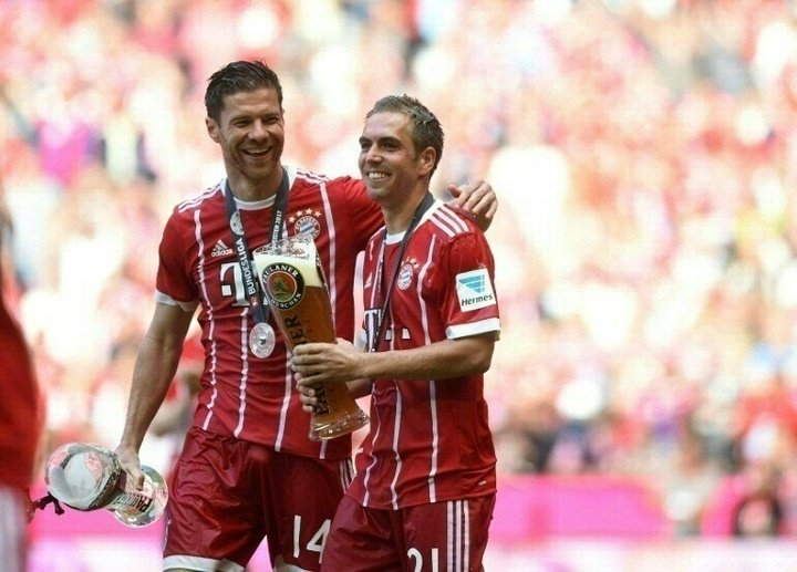 Lahm played alongside Alonso for three years at Bayern. AFP