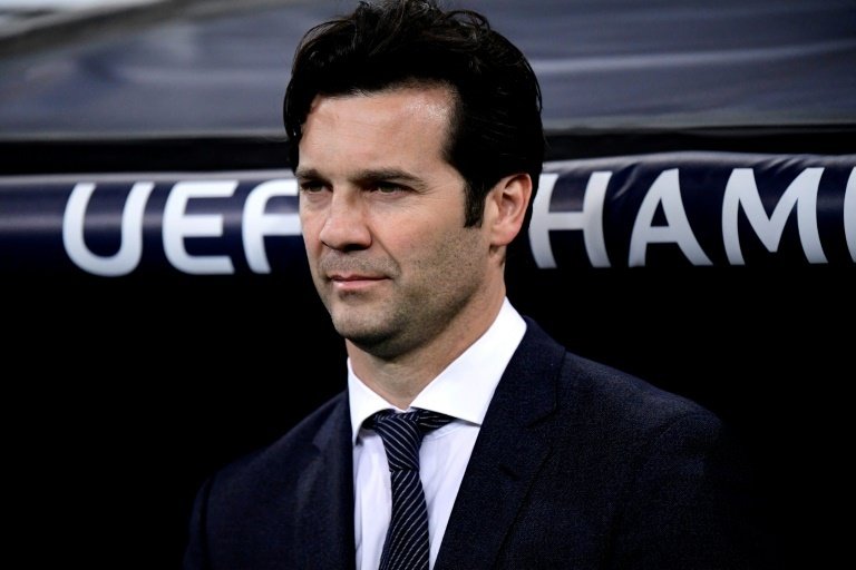 Solari committed to his role at Madrid. AFP