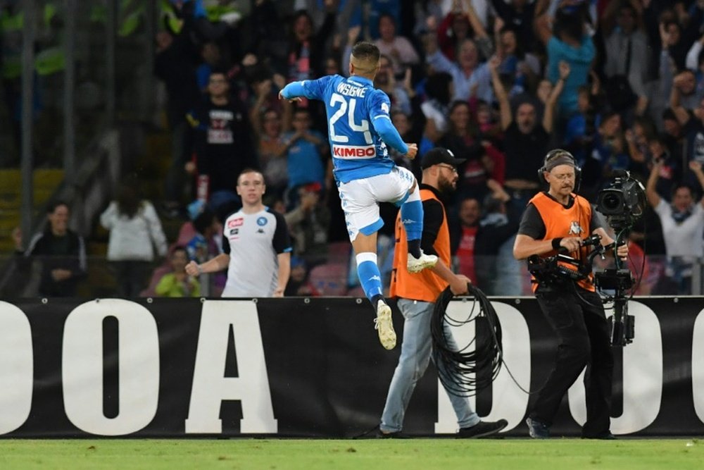 Lorenzo Insigne scored Napoli's second with a fantastic strike. AFP