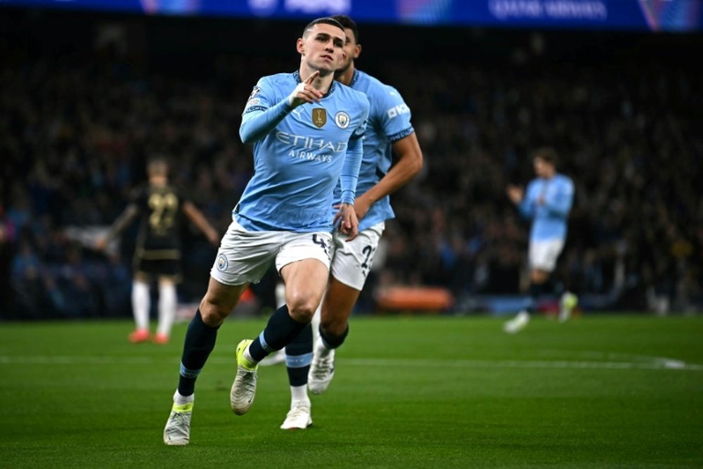 Manchester City's Phil Foden is fighting to recover his peak form. AFP