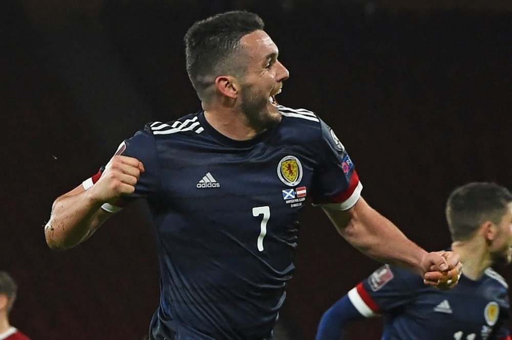 John McGinn got Scotland a 2-2 draw v Austria. AFP