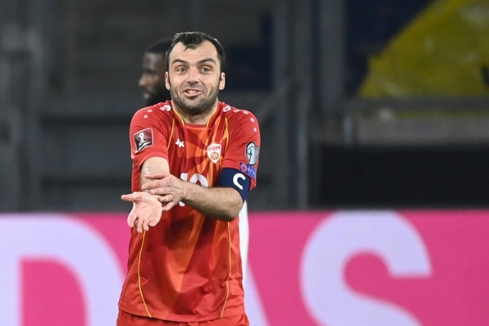 Goran Pandev is regarded as the country's greatest sportsman. AFP
