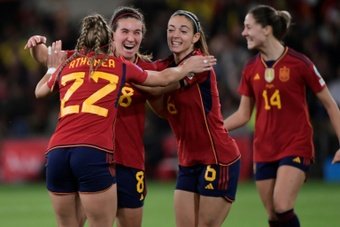 Aitana Bonmati scored as Spain added the Women's Nations League trophy to their World Cup title with a comfortable 2-0 victory over France in Wednesday's final in Seville.