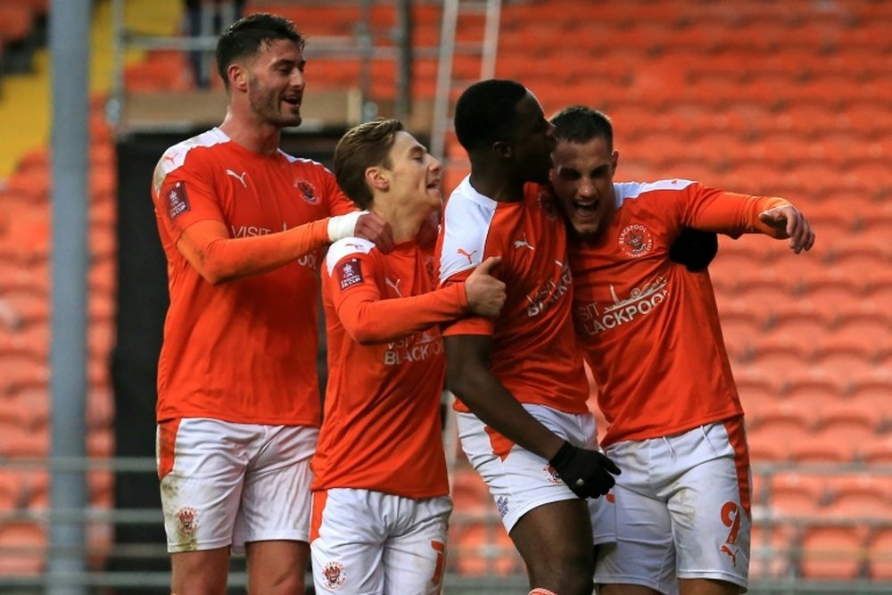 West Brom were beaten on penalties by Blackpool. AFP