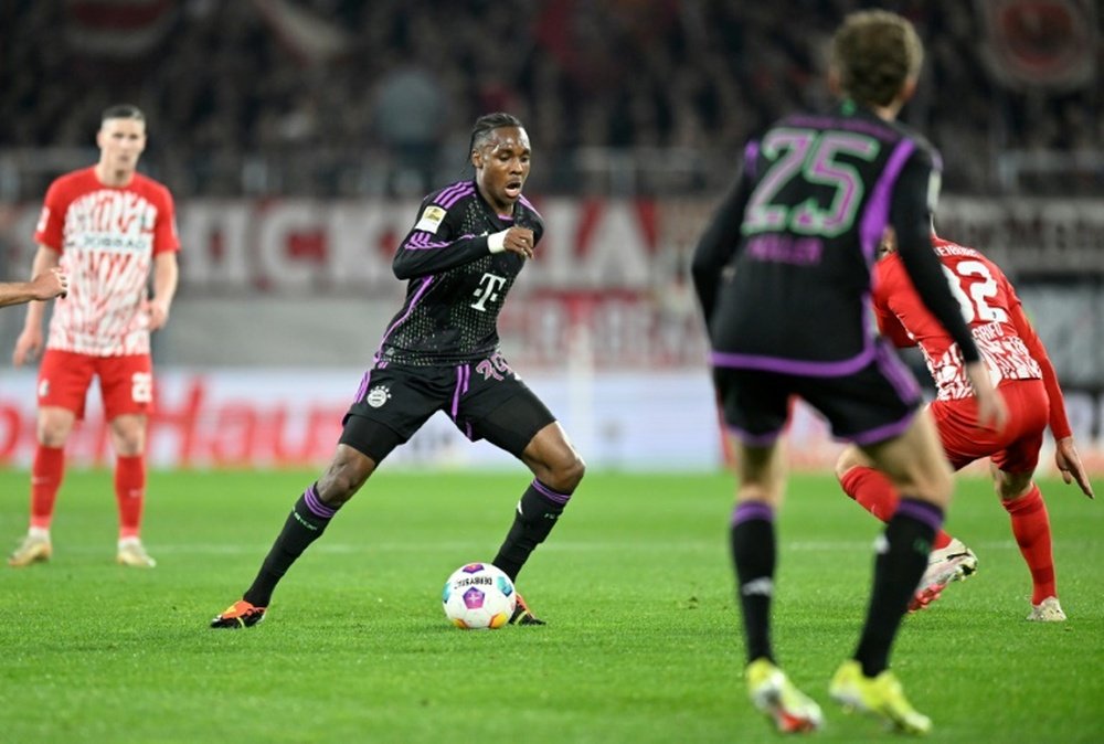 Mathys Tel has now played 59 times and scored 13 goals for Bayern. AFP
