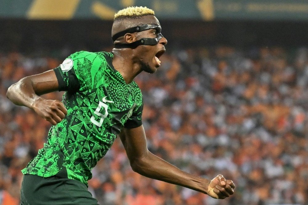 Victor Osimhen scored twice in a World Cup qualifier win over Rwanda. AFP