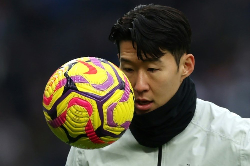 Son Heung-min will stay at Spurs for one more year. AFP