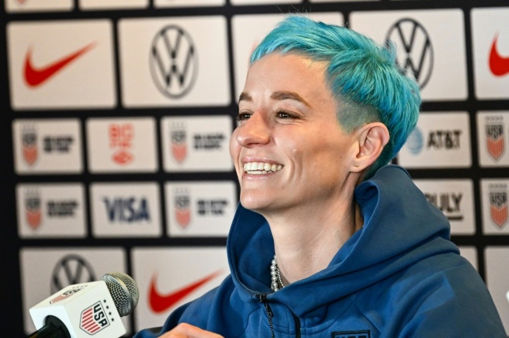 Rapinoe is looking for a third World Cup title. AFP