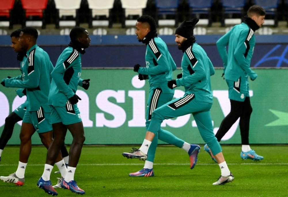Karim Benzema is starting for Real Madrid away to PSG. AFP