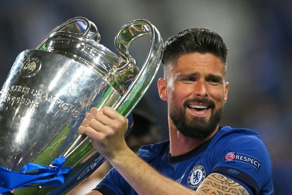 French forward Olivier Giroud won the Champions League with Chelsea. AFP