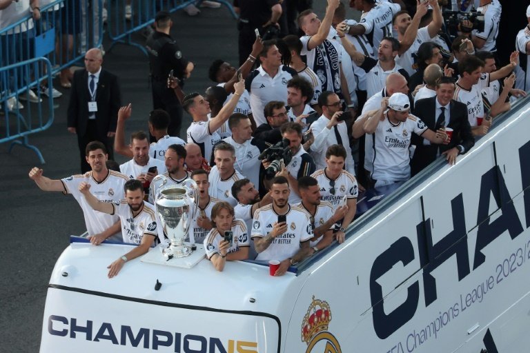 Champions League winners Real Madrid deliver on celebration promise