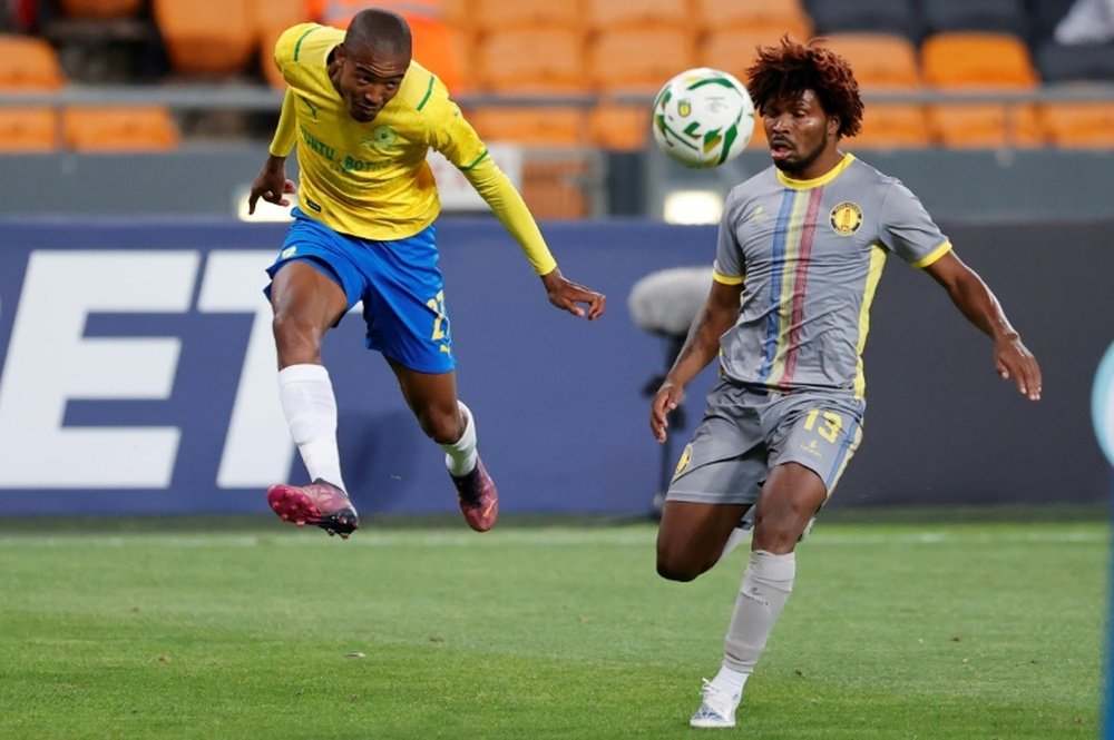 Mamelodi Sundowns won the South African FA Cup in extra-time. AFP