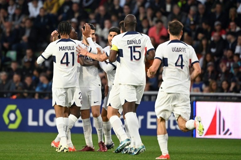 PSG closed their Ligue 1 season with an away win. AFP