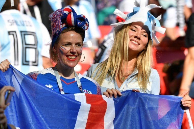 Iceland claimed a shock point on their World Cup debut. AFP