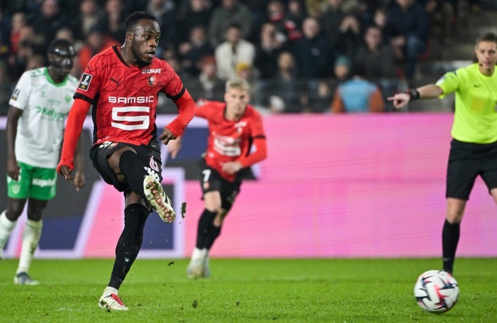 Arnaud Kalimuendo has joined Nottingham Forest until 2030. AFP