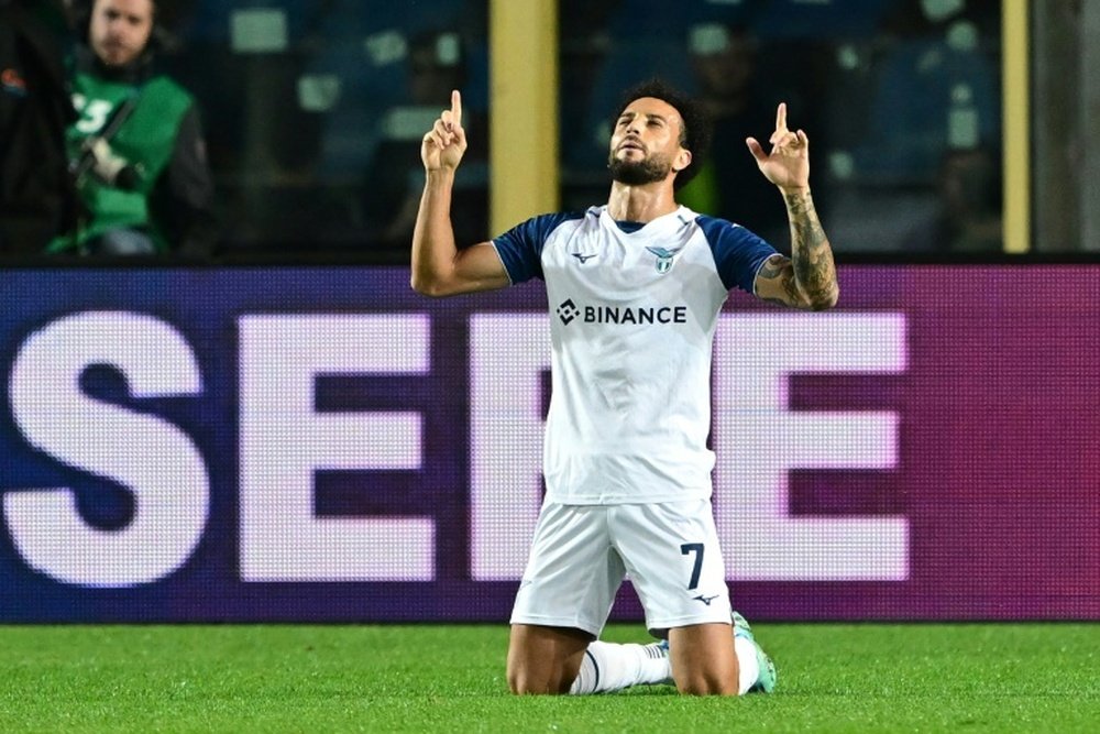 Felipe Anderson scored as Lazio won at Atalanta. AFP