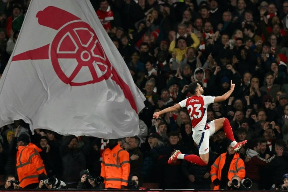 Arsenal could reach the Champions League semi-finals for only the third time. AFP