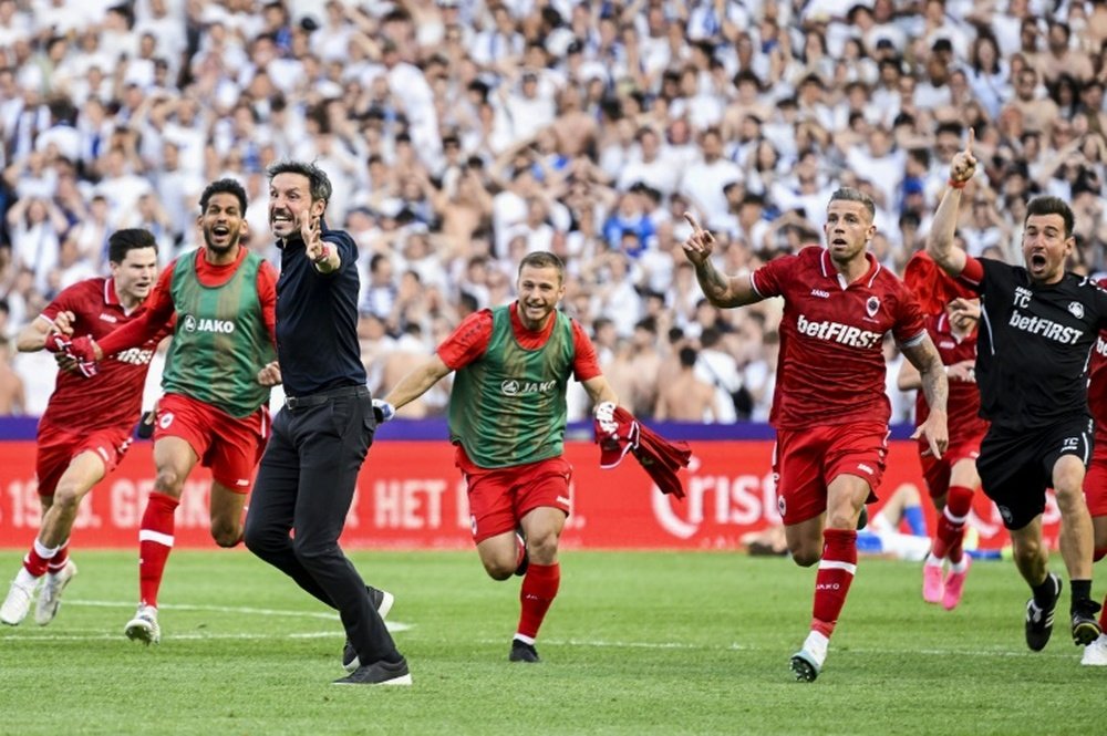Antwerp take the title at the last second. AFP