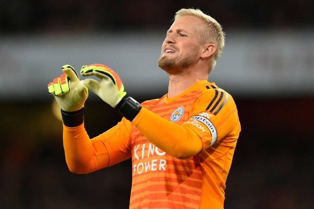 Schmeichel is out to hurt his idol. AFP