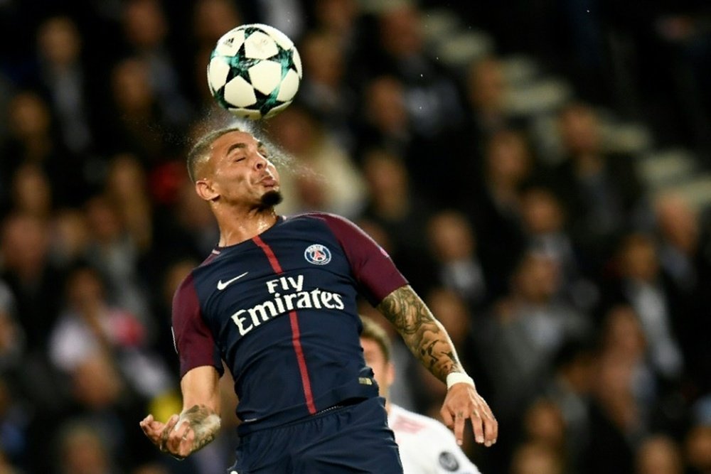 Kurzawa was injured in a collision with Arsenal's Olivier Giroud. AFP