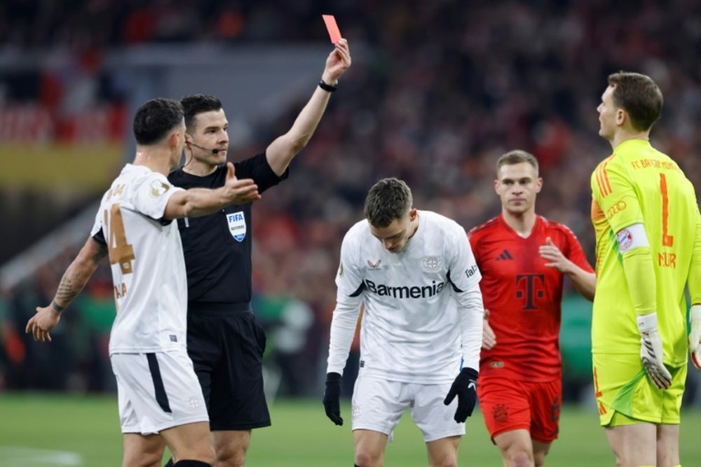 Neuer received the first red card of his career. AFP