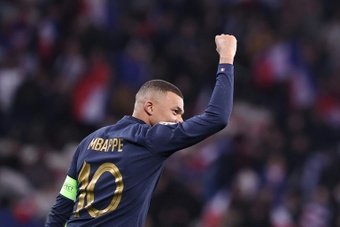 Kylian Mbappe scored a hat-trick in France's record-breaking 14-0 thrashing of 10-man Gibraltar.