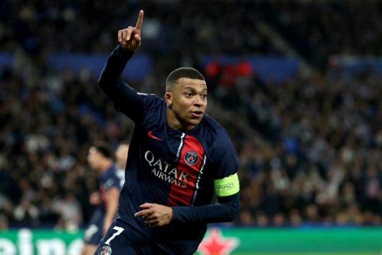 Mbappe scored a brace for PSG on Tuesday. AFP