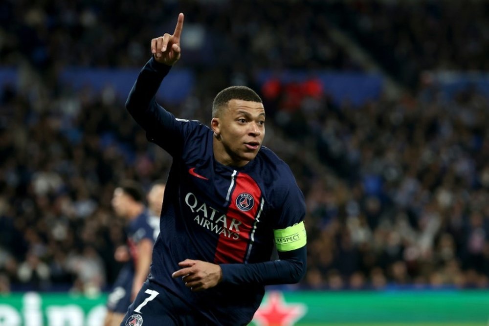 Mbappe scored a brace for PSG on Tuesday. AFP
