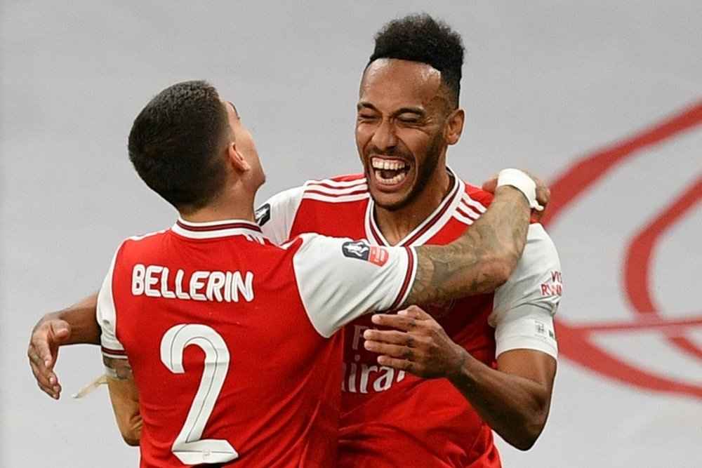 Arsenal beat Manchester City 2-0. AFP