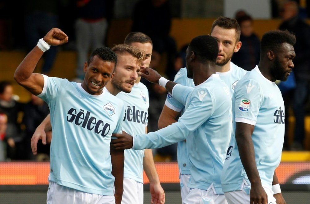 Nani was one of five different goalscorers against lowly Benevento. AFP