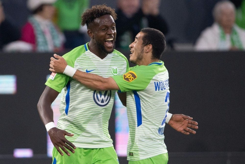 Origi was in fine form as Wolfsburg took a first-leg lead. AFP