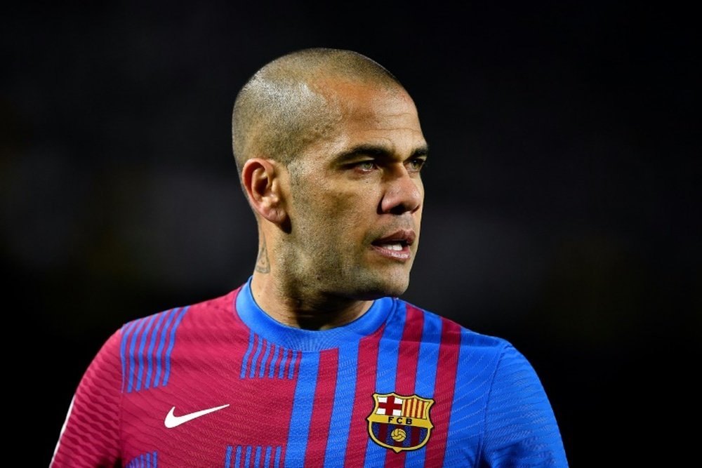 Dani Alves has denied any wrongdoing. AFP