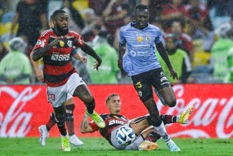 Uruguayan defender Guillermo Varela and Brazilian midfielder Gerson traded punches Tuesday during a training session at their club, Flamengo, the latest violent episode for Brazil's most popular football team.