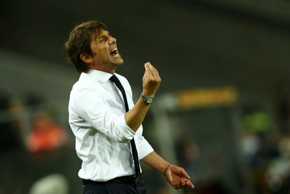 Antonio Conte may end up leaving Inter Milan. AFP