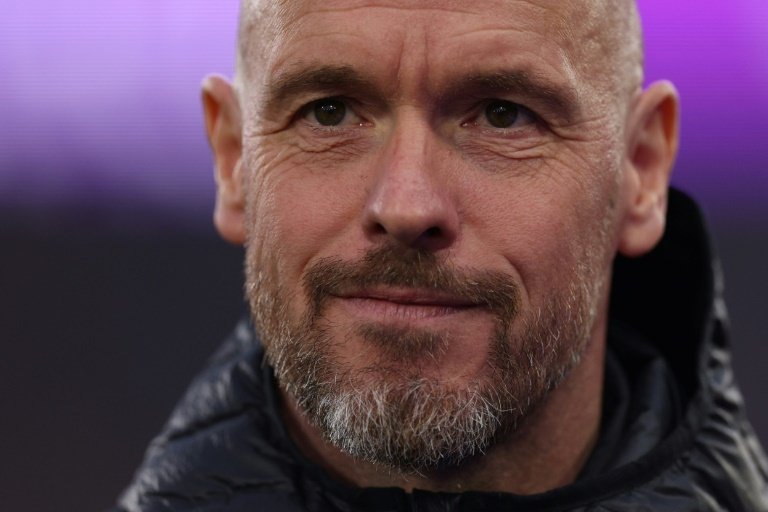 Ten Hag is under growing pressure after a poor season for Manchester United. AFP