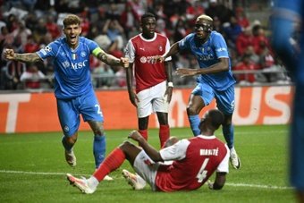 Napoli escaped Sporting Braga with a 2-1 win in their Champions League opener on Wednesday after a Sikou Niakate own goal handed the Italians the points in the final minutes.