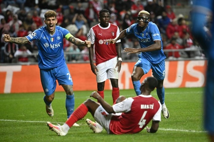 Own goal hands Napoli late Champions League victory at Braga