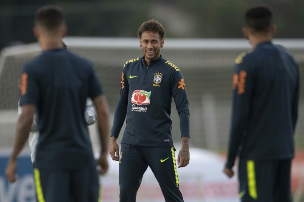 Neymar admits he is not yet at 100% fitness. AFP