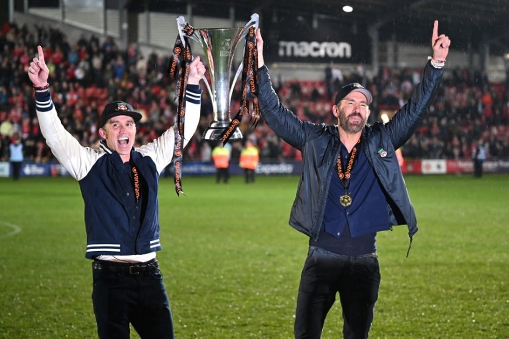 Rob McElhenney and Ryan Reynolds are the co-owners of Wrexham. AFP