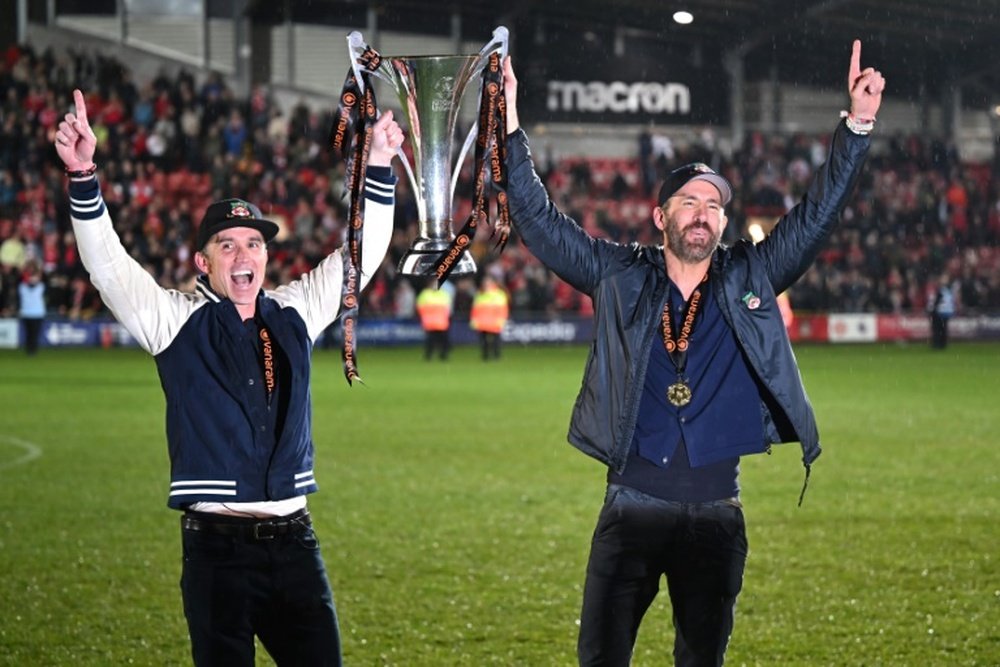 McElhenney and Reynolds' investment has helped lift the team back into the fourth tier. AFP