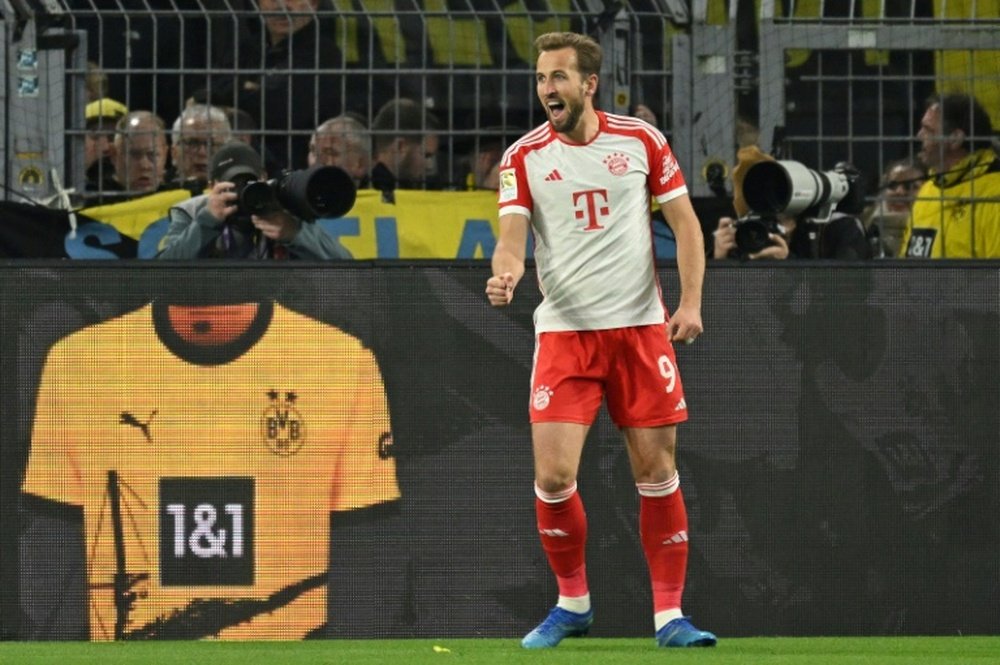Bayern Munich forward Harry Kane has 31 goals in 26 league games this season. AFP