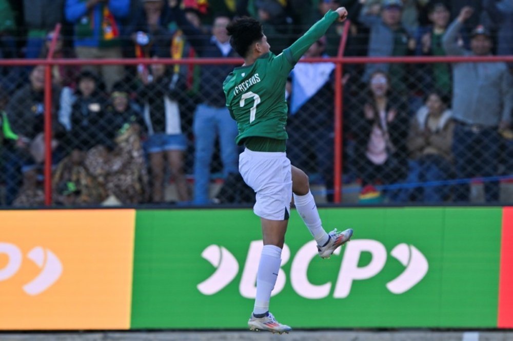 Terceros scored the winning goal against Colombia on Thursday. AFP