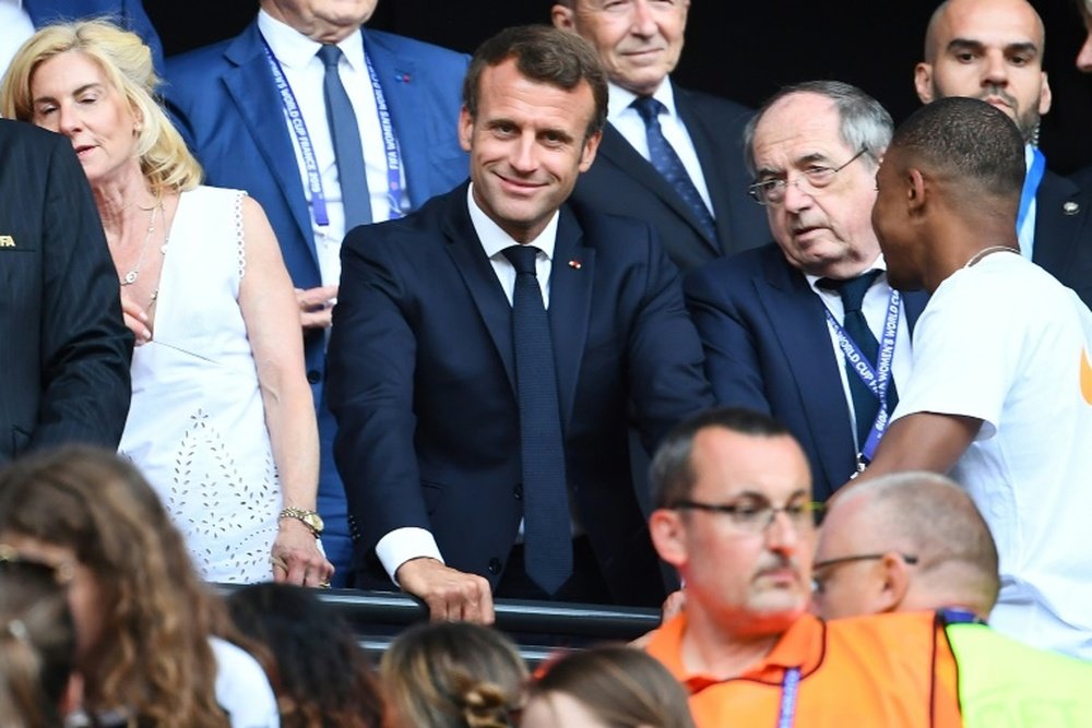 Macron attended Sunday's Women's World Cup final in Lyon. AFP